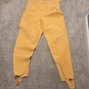 Vintage Capezio yellow stirrup pants